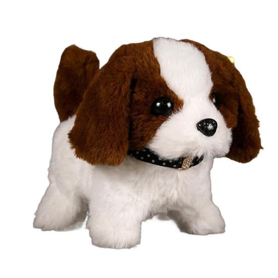 Детская электрическая плюшевая игрушка-собака, ходящая, лающая, виляющая хвостом, интерактивная игрушка-щенок, плюшевая игрушка, образовательная игрушка-симулятор животного для малышей, мальчиков и девочек