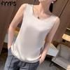 Women's Fashion Casual Summer Spring Solid Color Print Sleeveless O-Neck Blouses & Shirts