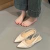 Baotou Fairy Sandals Female New Summer with Skirt Pointed Head Shallow Mouth Single Shoes