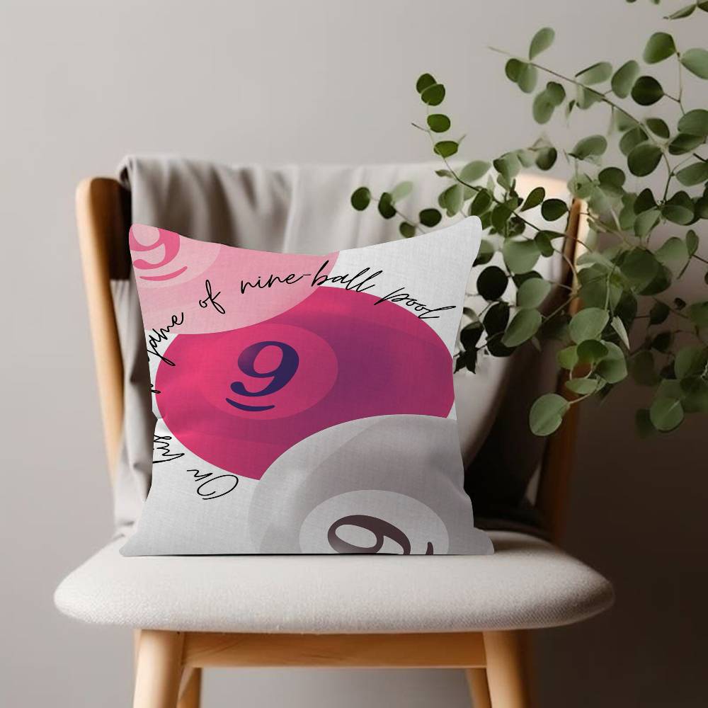 Black And White No Ball Art Cushion Cover Inches Farmhouse Decor Home Throw Pillow Covers for Couch Decorations