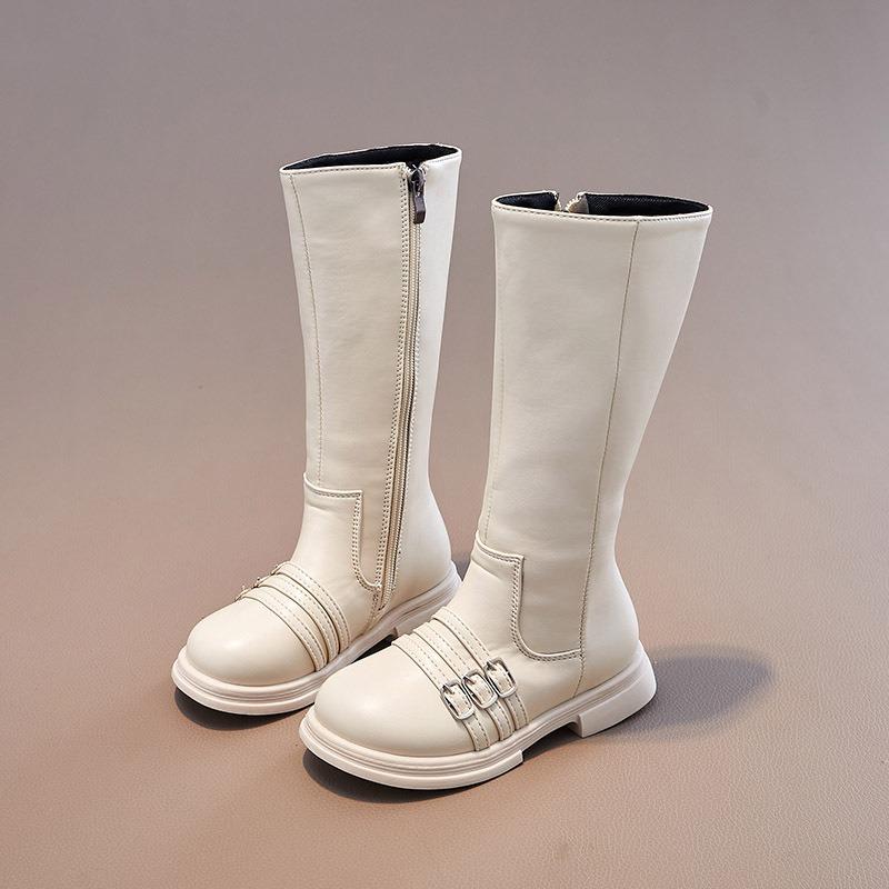 Ботинки Martin для девочек, осенне-зимние, новые стильные детские длинные сапоги, высокие сапоги принцессы, модные кожаные сапоги для девочек