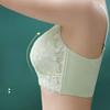Тонкий дышащий бюстгальтер для женщин больших размеров, собранный, без косточек, с регулируемыми бретелями, с двойной поддержкой груди, пуш-ап