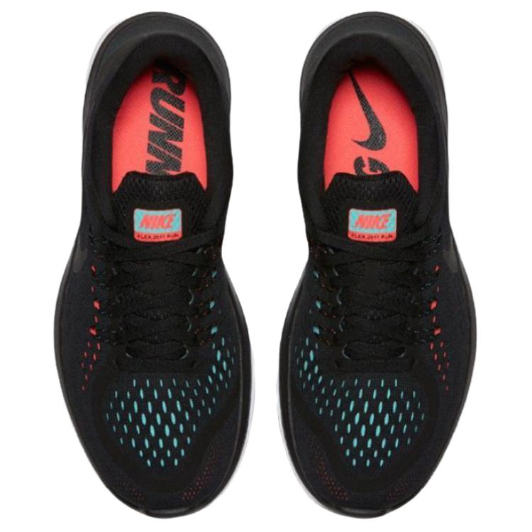 Nike Flex 2017 RN Удобные Мягкие Нескользящие Прочные Низкие Кроссовки для Бега Женские кроссовки Черные 898476-011