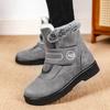 Faux Fur Platform Winter Snow Boots Women Thicken Plush Warm Cotton Padded Shoes Woman Plus Size 44 Thick Sole Ankle Boots Mujer