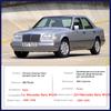 Роскошный хромированный чехол для дверной ручки для Mercedes-Benz W124 1984 ~ 1996 годов, внешняя защитная пленка автомобиля, аксессуар, наклейка для укладки