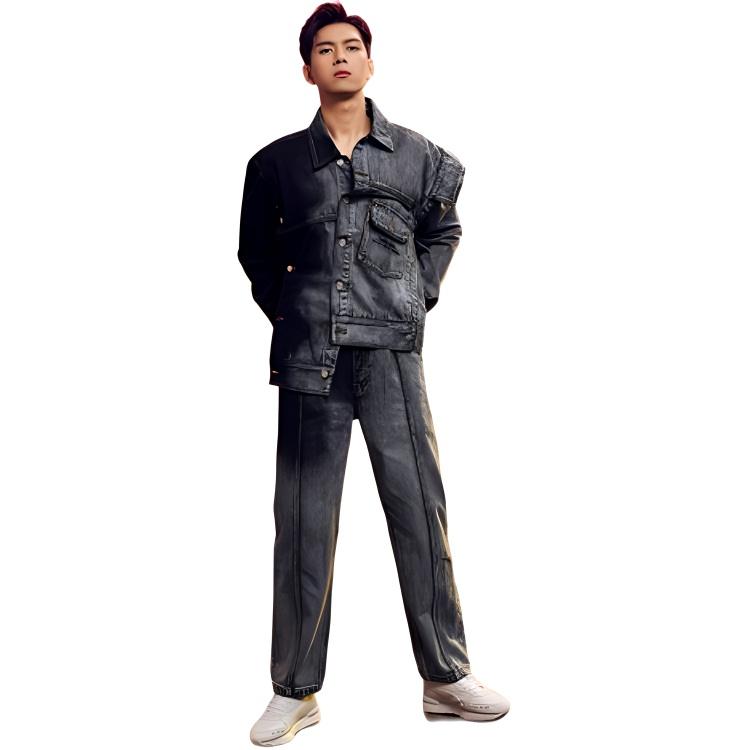 Levis X Pioneer Series Повседневная удобная джинсовая куртка унисекс Куртка черная серая A1050-0000