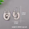 Women Jewelry Crafted Hoop Earrings Minimalist Curled  Earrings Durable Spiral Hoop Earrings  Gift