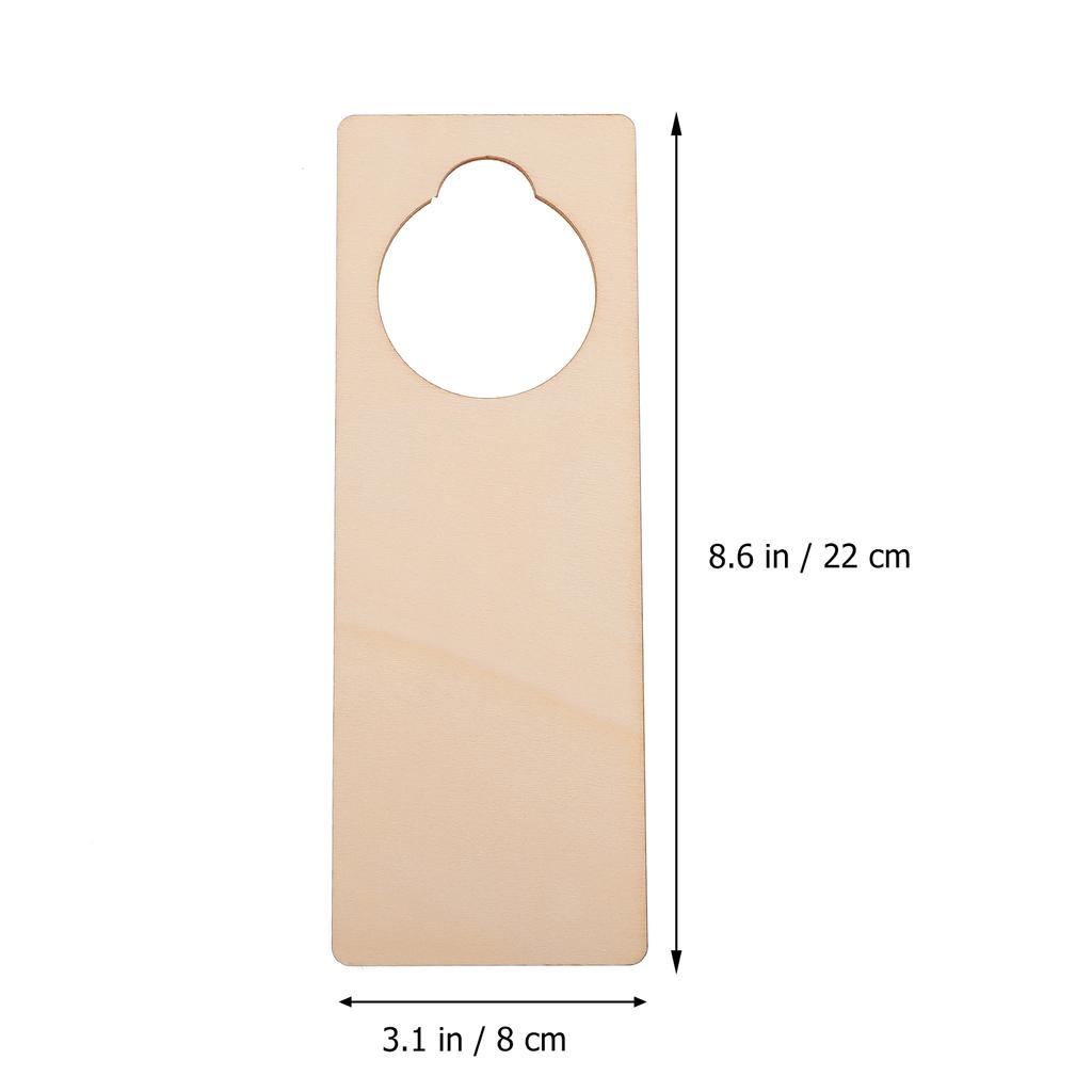 10 шт. Деревянные незаконченные пустые дверные ручки-вешалки DIY подвесная дверная вывеска картина табличка для дома спальня отель