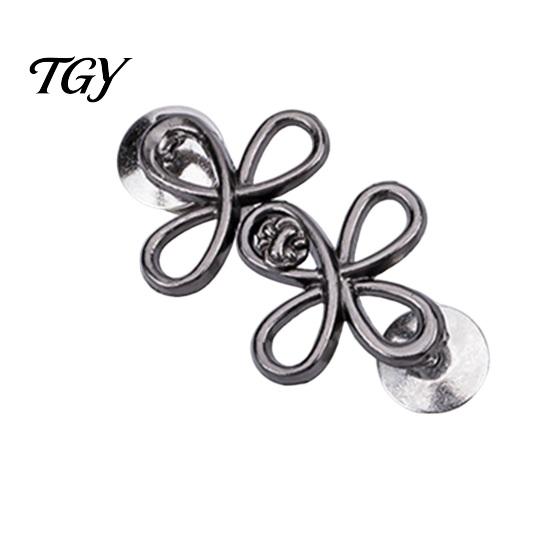 Adjustable Waist Button Pins Six-Leaf Pants Tightener Button, Detachable Loose Jeans Pin, Tightening No Sewing Required Buckle Clothing Accessories
