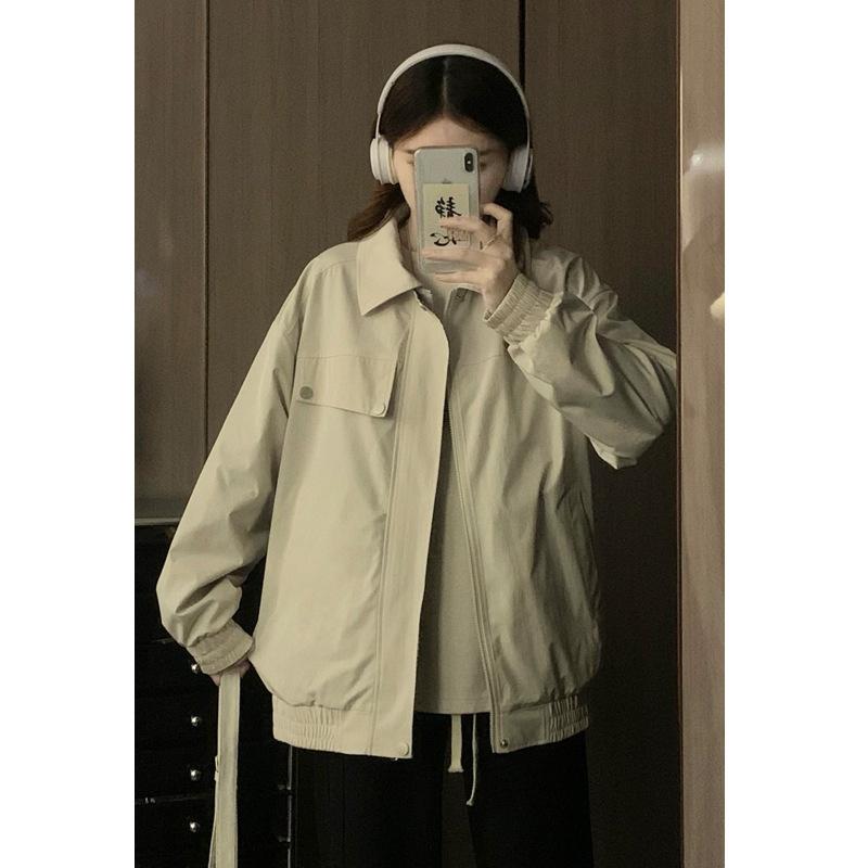 Мужская клетчатая куртка Новая весенне-осенняя свободная повседневная универсальная куртка