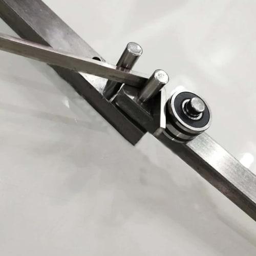 GrnArt Manual Rebar Bender, Small Pipe Bender, Desktop Workbench Bending Tool, Hand Steel Bar Bender (1-4mm)