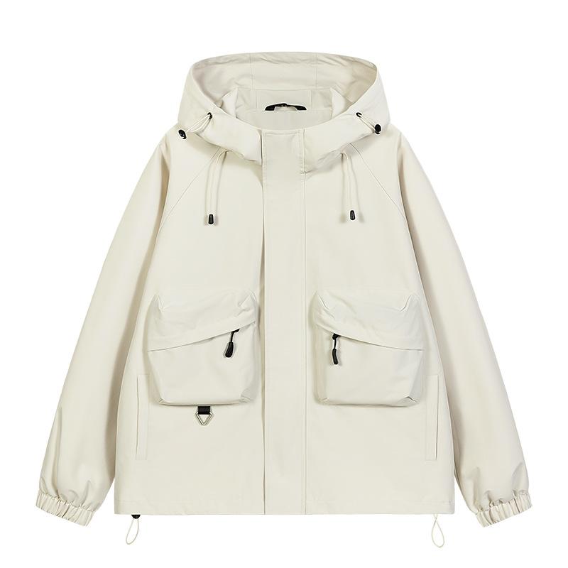 Куртка для горного туризма, мужская осенняя ветрозащитная и водонепроницаемая куртка для инструментов, свободная функциональная повседневная куртка с капюшоном