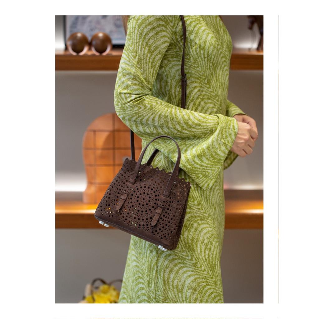 Mina20 первый слой бархат узор личи телячья кожа полый белый стальной металлофурнитура с одинарным плечевым ремнем для ношения через плечо французский полый