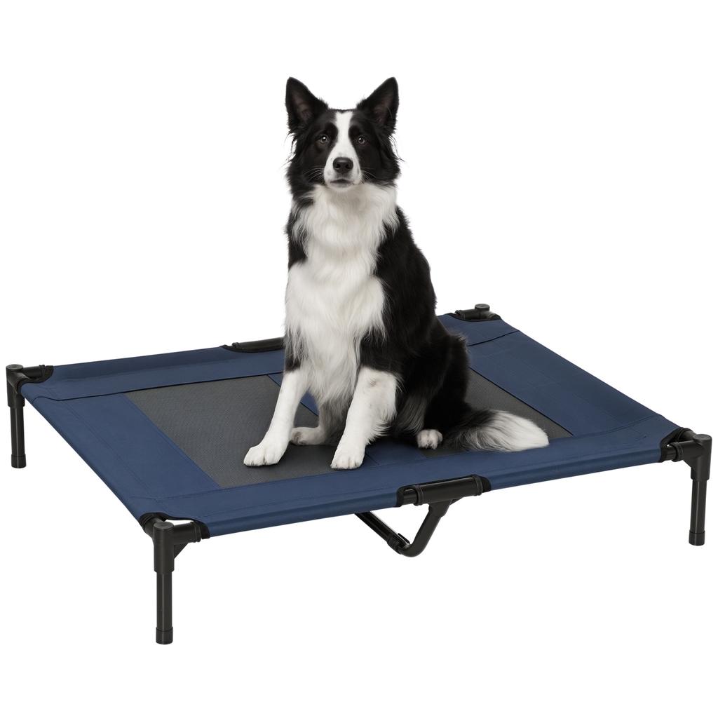 Raised Bed Dog Cat Camp Bed Elevated Animal Bed Oxford Fabric Textilene Micro Perforated Steel