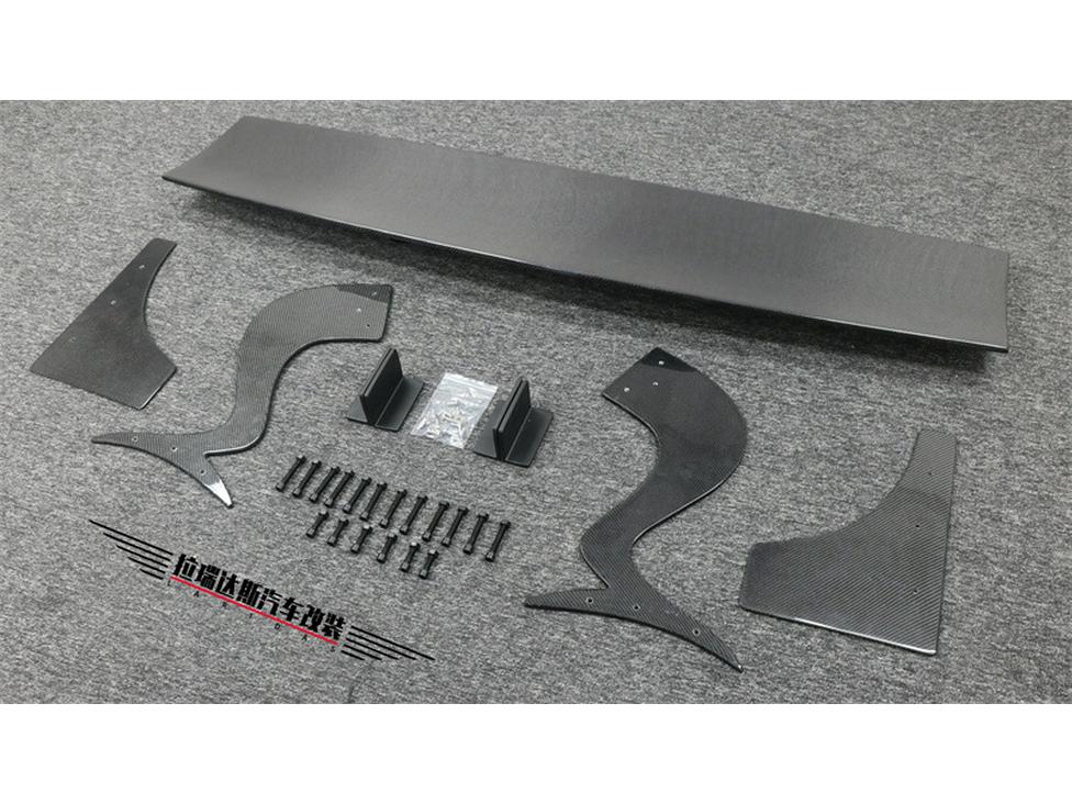 Carbon Fiber Rear Wing Spoiler for 2015-2023 Ford Mustang - High-Rise Design