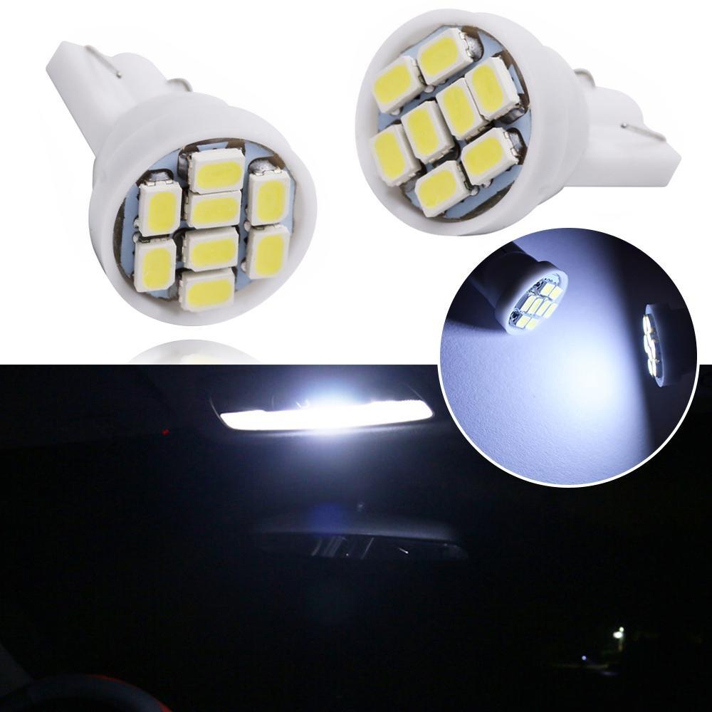 10X T10 1206 8Led Автомобильный светодиодный внутренний свет 194 168 192 W5W 3020 Автоматическое клиновое освещение DC 12 В Лампа номерного знака ParkingTail Light