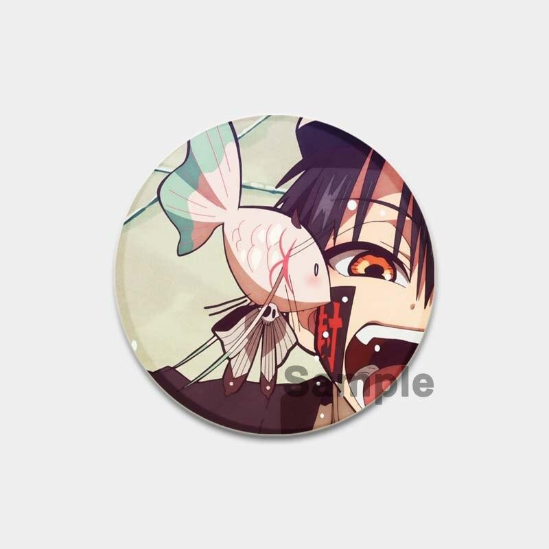 58 мм значки в стиле аниме Hanako Kun на унитаз, аксессуары для рюкзака NENE, значки манги, булавки, мультяшные броши для одежды, сумка, декор, подарки