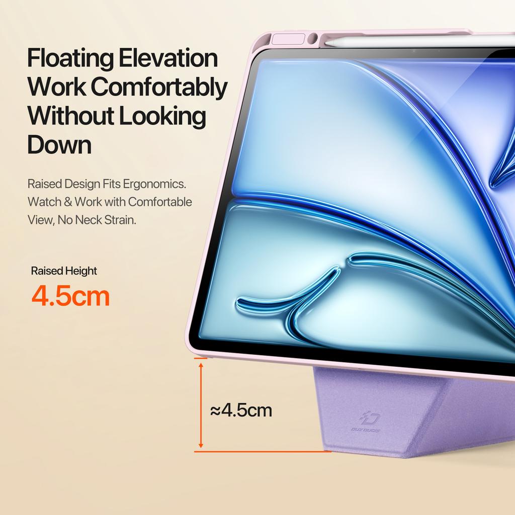 DUX DUCIS Vers Series Tablet Case for iPad Air 13 (2025)/(2024)/iPad Pro 12.9 (2022)/(2021)/(2020)/(2018) Stand Leather Cover