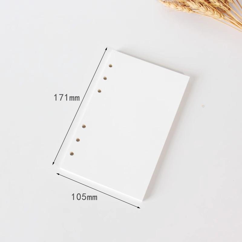 Утолщенные 120 г Пустые Сменные Листы для Блокнота-Журнала для Штампов A6/A7, Шестидырочные