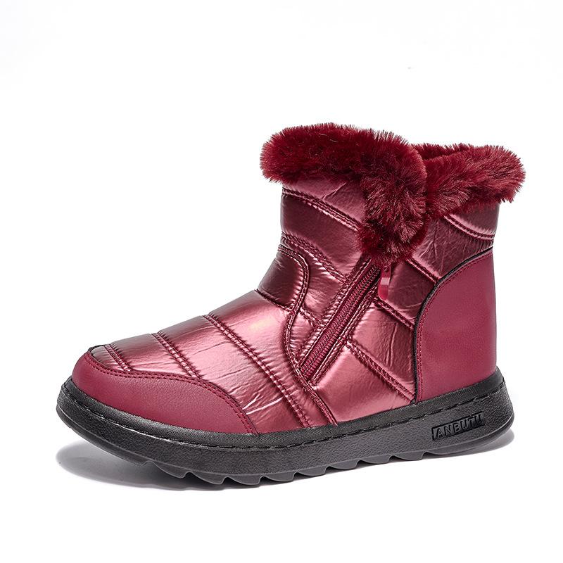 Women Winter Casual Lightweight Ankle Botas Women Waterproof Winter Snow Boots Platform Warm Cotton Shoes