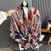 Новый весенний женский хлопковый шарф, пляжный хиджаб, шали и накидки, роскошный брендовый цветочный женский платок, эшарп, дизайнерская бандана