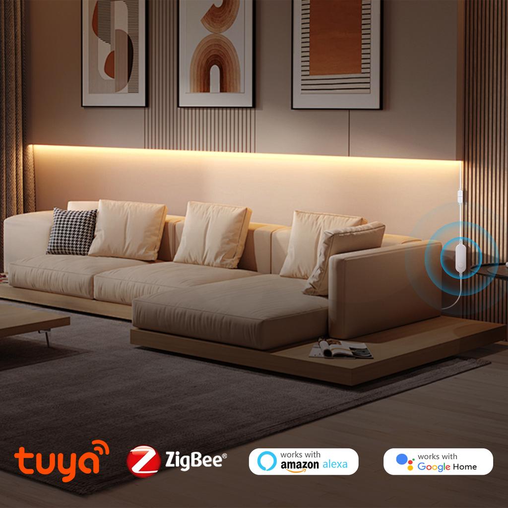 Zigbee 3,0 WiFi светодиодный контроллер диммер RGB светодиодная лента Tuya Gateway Hue Bridge умные вещи Alexa Google голосовое управление DC12V-24V