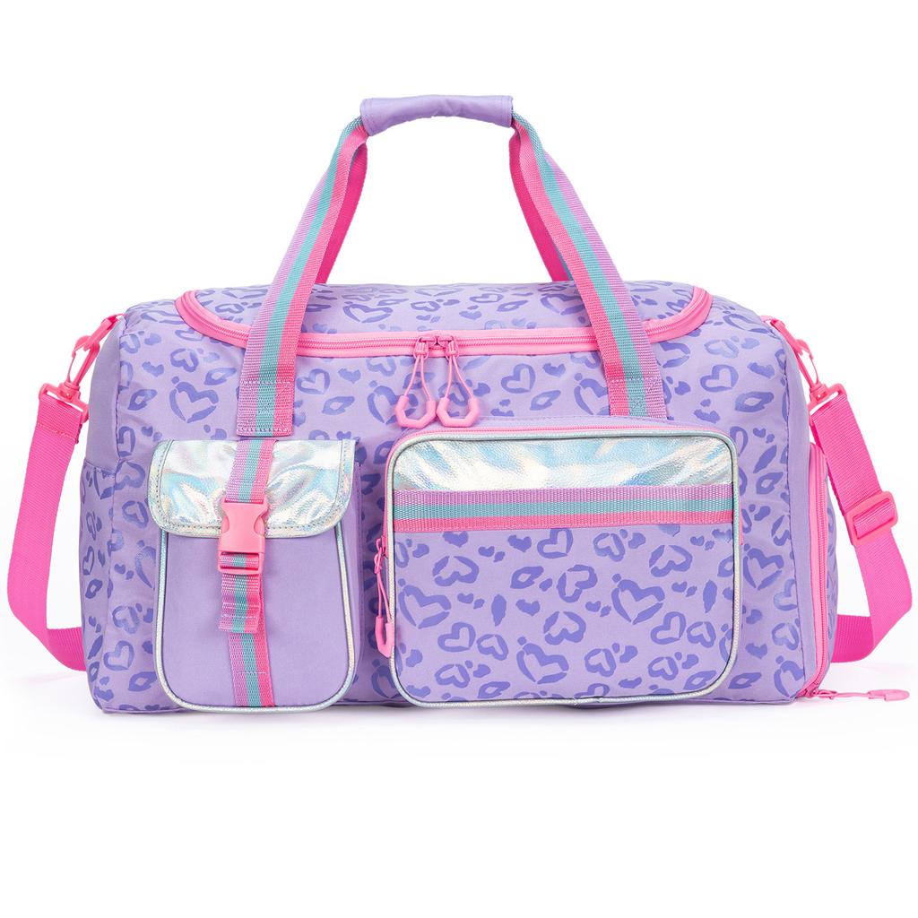 Kids Duffle Bag Girls Women Travel Bag Gifts Overnight Bag for Girls Women Tote Sleepover Bags for Girl Gym Dance Bags with Shoe