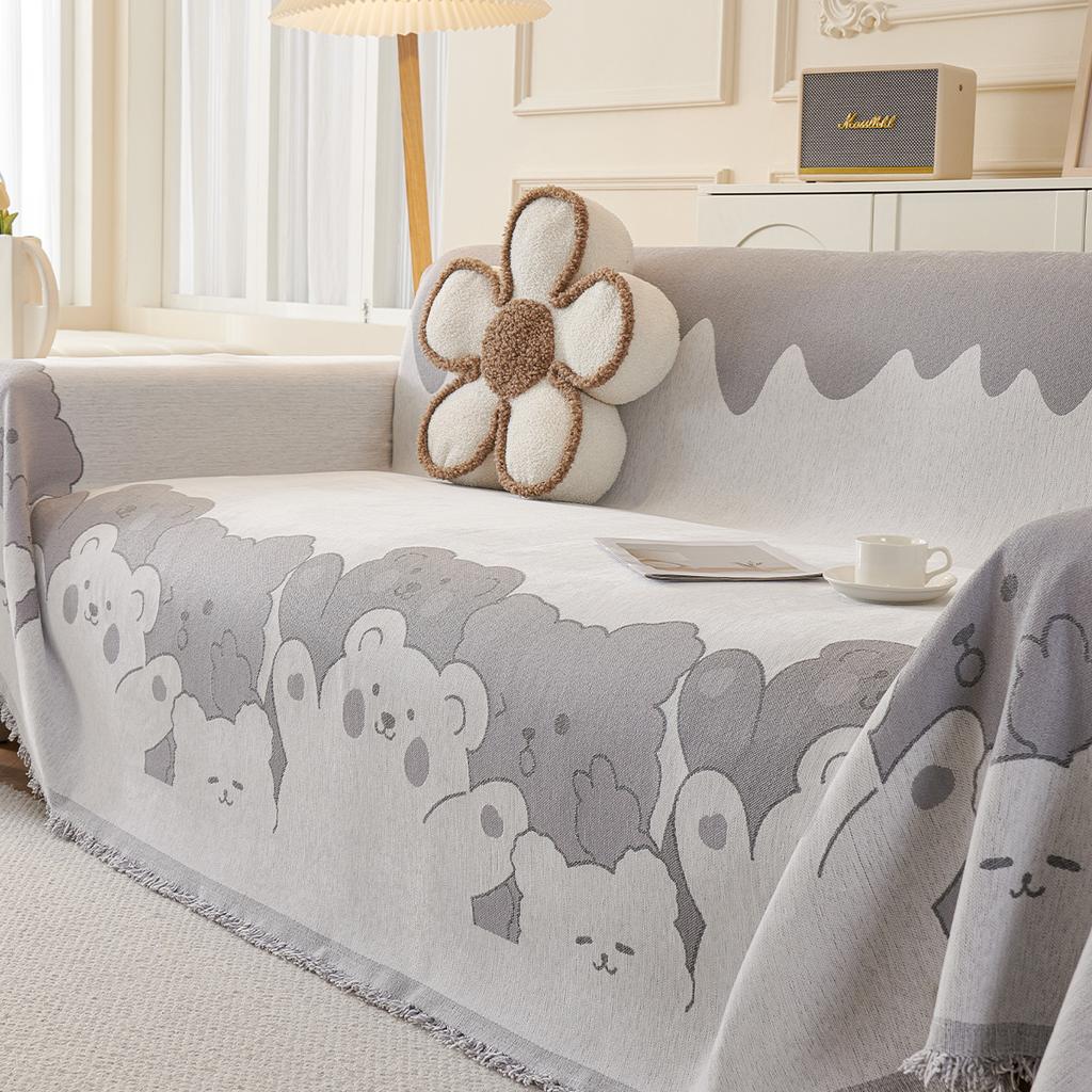 Чехол для дивана из синели с рисунком, полное покрытие, новый чехол для дивана «Четыре сезона», противоскользящая подушка для дивана с защитой от кошачьих царапин