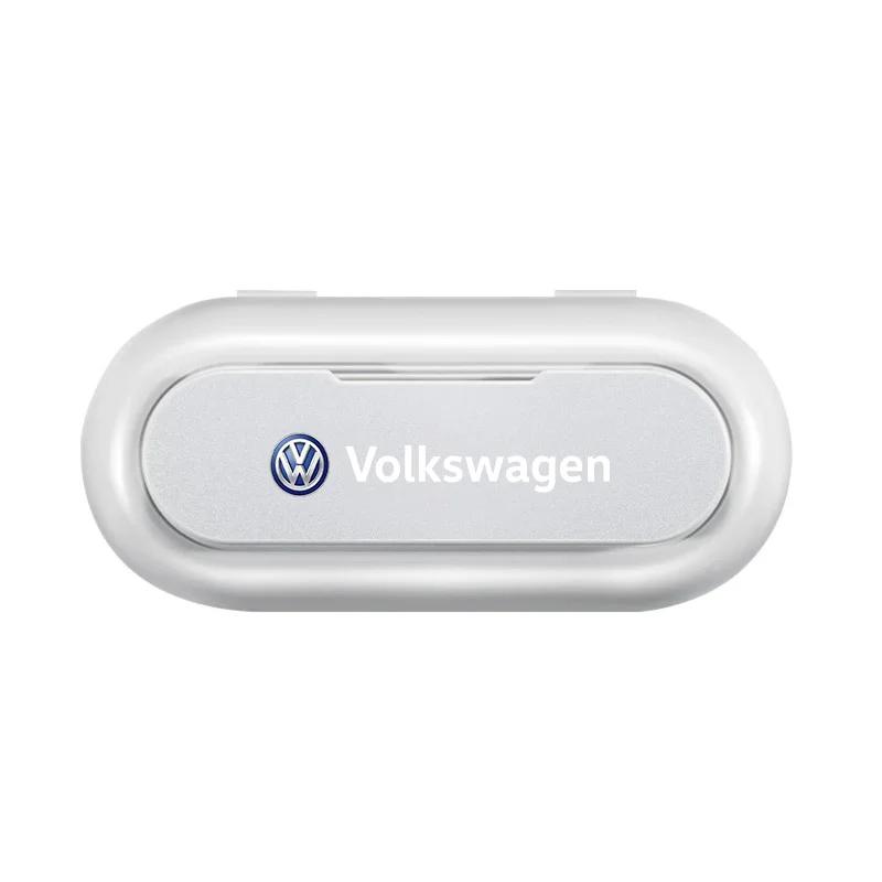 Для автомобиля Volkswagen Козырек Футляр для солнцезащитных очков Держатель для очков Автомобильный футляр для очков С для VW Volkswagen Jetta MK5 Golf Passat 601 171 Ca