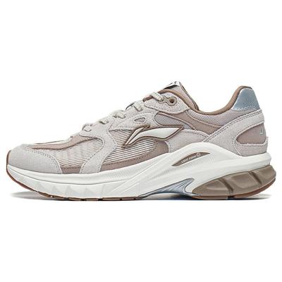 Кроссовки Li Ning Liejun Runner Non-Slip Durable Low-Top Sports Casual Shoes Women sleeves Gray Brown AZGT012-4