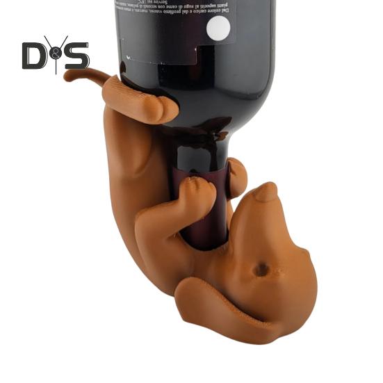 Такса держатель для бутылки вина PLA собака фигурка пивная бутылка дисплей стенд органайзер стойка для дома кухня бар обеденный стол украшение рабочего стола