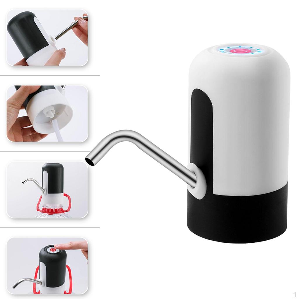 Автоматический дозатор воды, насос синего цвета с силиконовым шлангом, универсальные галлонные бутылки, зарядка через USB