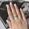 Silver Ring with Natural Emerald 2.633ct, Item Weight 2.85 G (1803493)