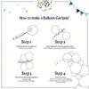 155pcs Pastel Rainbow Balloon Arch Wreath Set for Birthday Party Gatherings Anniversary Celebrations As Background Decorations