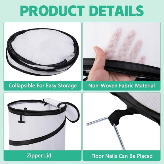 Всплывающий зимний защитный чехол для растений Складная палатка для защиты растений от заморозков Теплый защитный чехол для растений для защиты от снега и мороза для использования в помещении и на улице