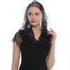 Кружевной круглый шарф для церкви шаль с испанской бахромой христианская вуаль испанская мантилья кружевная шаль католическая вуаль платок