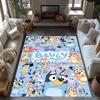 Bluey 144 Customized Name Floor Rug Office Rug Design for Study room Living Rooms Kitchen Entryway Anti-slip Rug Decorate Offices