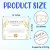Certificate of Appreciation -25pcs, Certificates of Recognition, Thank You Gifts Certificates for Employees, Staff, Teachers, Volunteers, 8×10 Inch