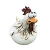Куриный садовый кол, петух из смолы, креативный забавный водонепроницаемый невыцветающий пародия, украшение для дома для