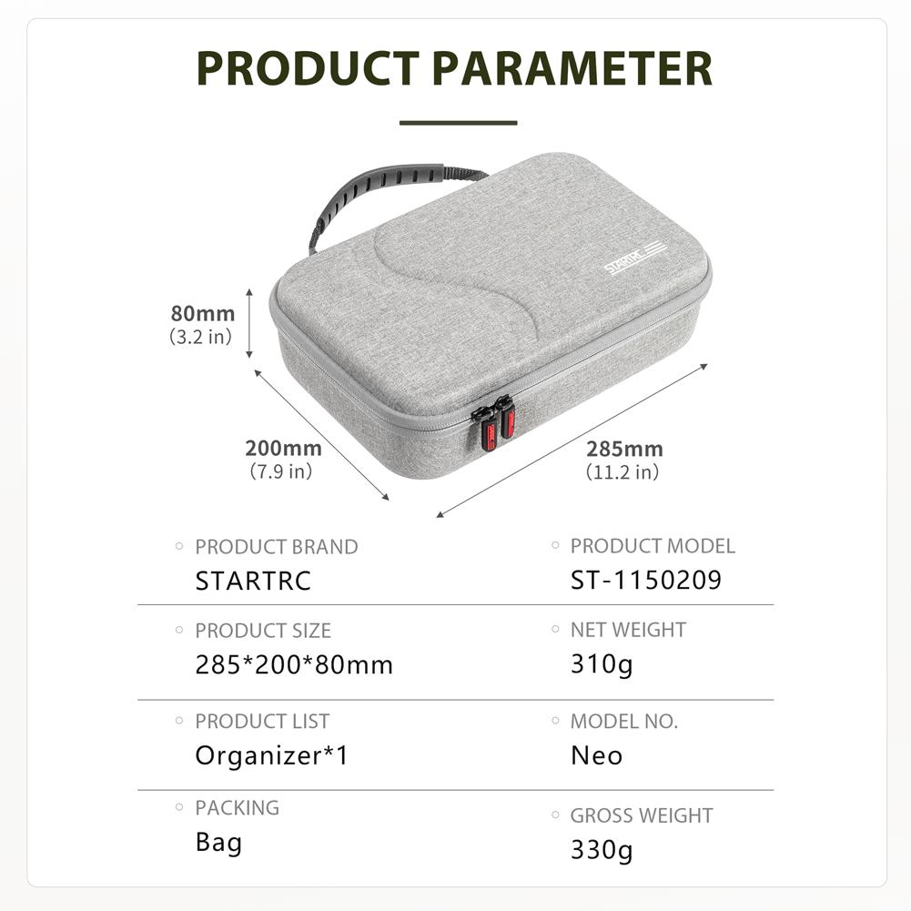 Portable Case for dji Neo Drone Waterproof Protective Bag Dustproof Case Storage Box for dji RC Smart Controller Accessories