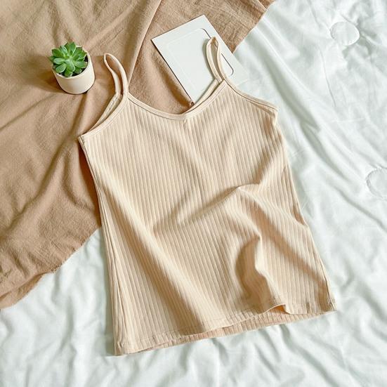 Женский топ-майка на тонких бретельках, летний облегающий топ в рубчик, безрукавка с V-образным вырезом, без рукавов, майка, базовые многослойные рубашки