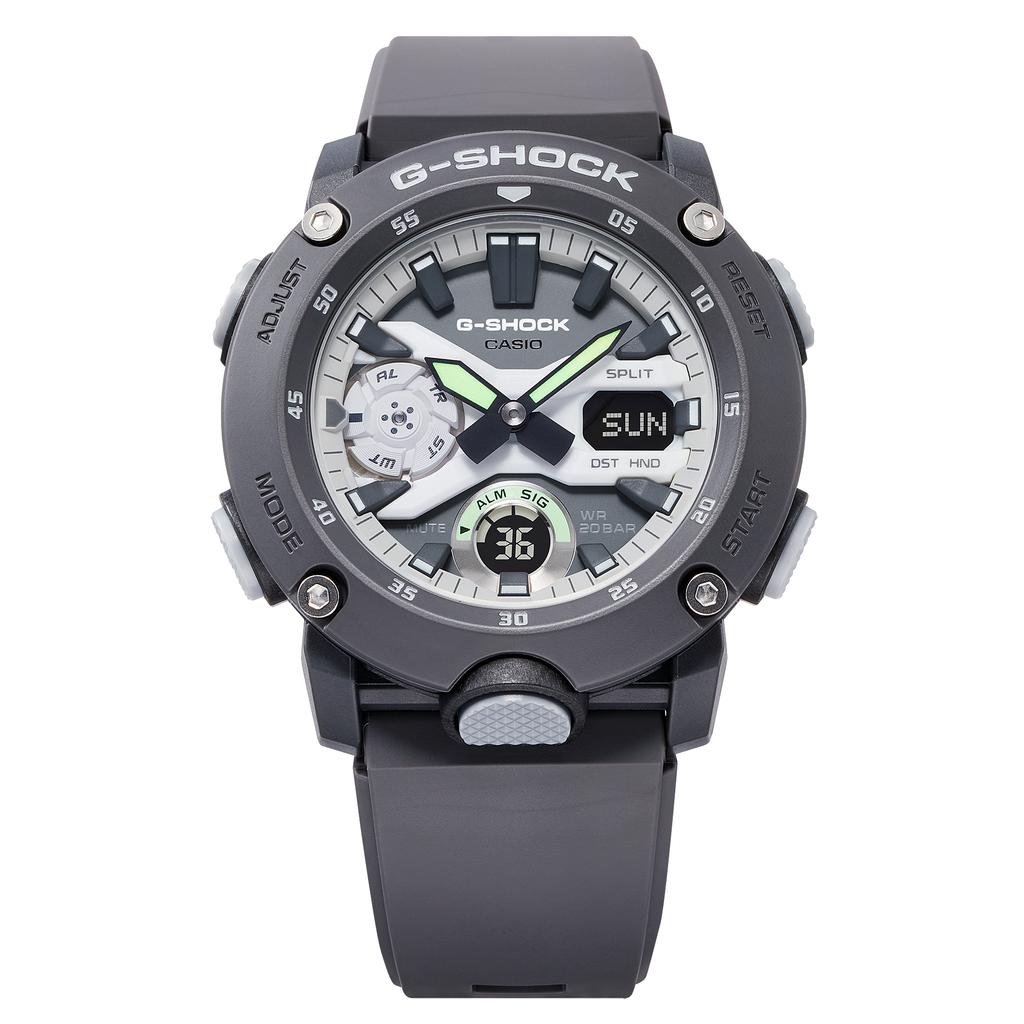 Casio Мужские часы G-SHOCK, смола, водостойкость 200 м, цифровые, ударопрочные, кварцевые, GA-2000HD-8A