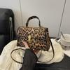 Винтажные сумки через плечо с леопардовым принтом Маленькие crossbody сумки из ПУ кожи для женщин Фирменные сумки