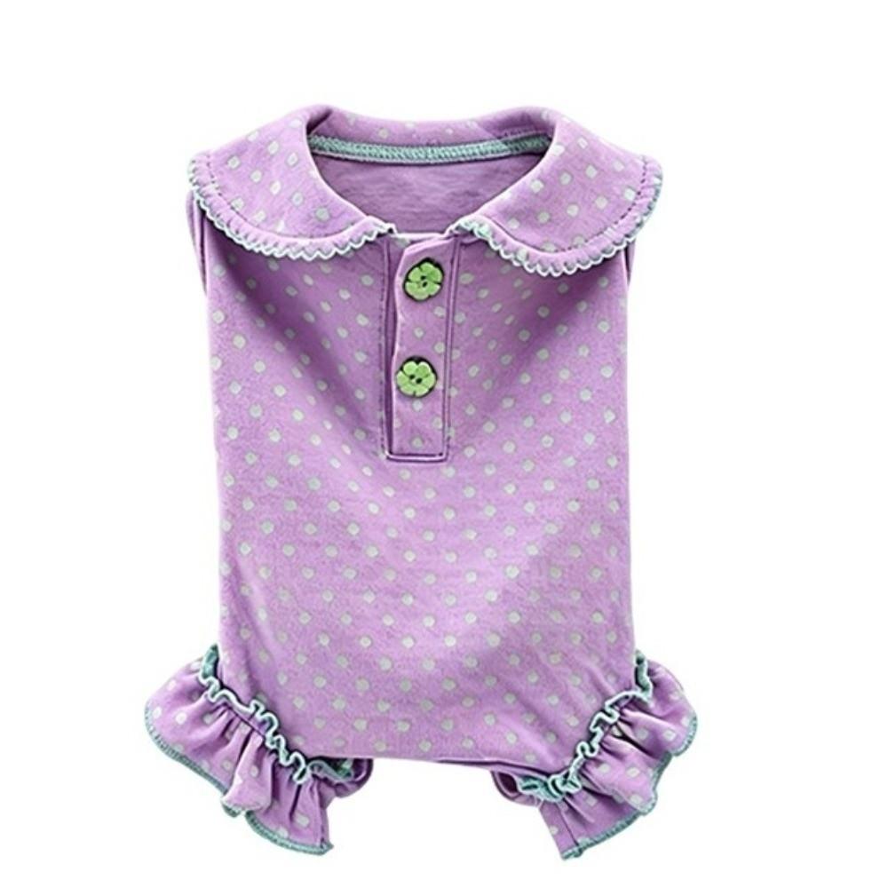 Cotton Pet Clothes Spring Summer Puppy Clothes Comfortable Pet Jumpsuit  Cat