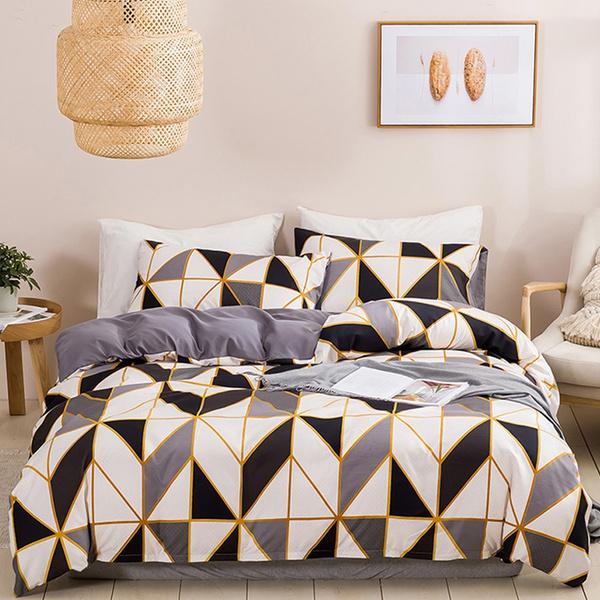 Пододеяльник, комплект из 2/3 предметов, мягкая матовая ткань из микрофибры, одинарный, Твин, двойной, полный комплект постельного белья размера Queen King, 10 размеров