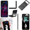 Чехол для телефона Undertale для Samsung Z Flip 7 6 5G Galaxy Z Flip4 Z Flip5 Z Flip3 Черный Жесткий ПК Корпус Защитная Крышка