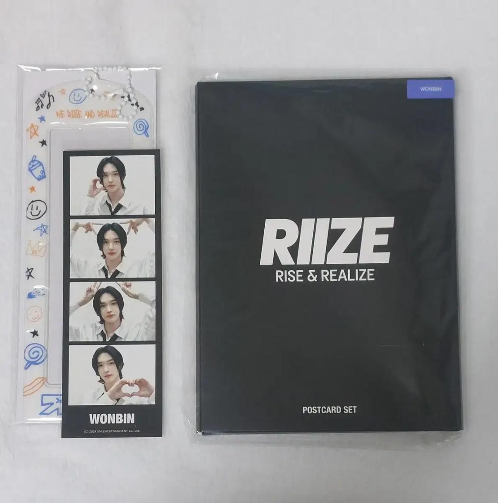 RIIZE Won Bin Official Lifestyle Net Cut + Holder/Talk Sexy Photo Card Set