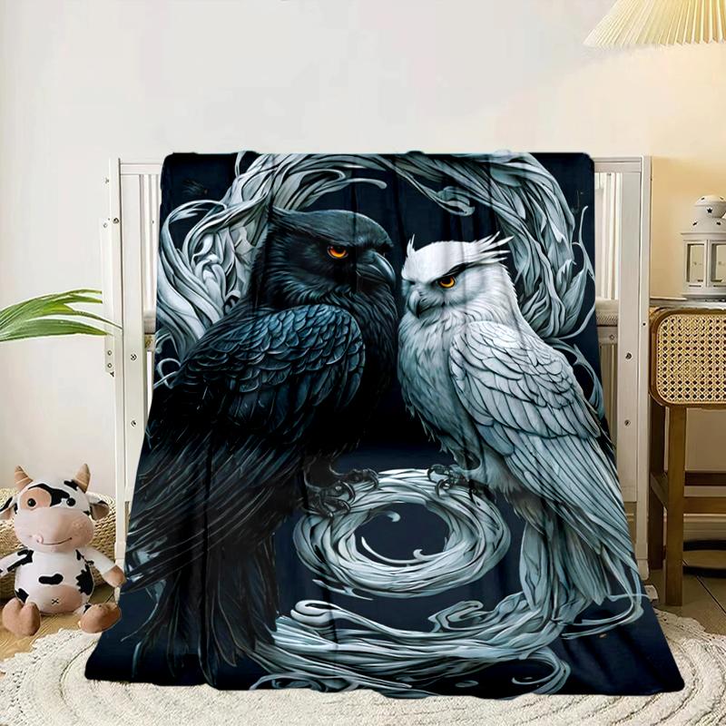 Night Owls In The Moonlight Blanket Flannel Blanket Throw Blanket Sofa Cover Blanket Soft Premium Blanket Picnic Blanket Tv Blanket Gifts