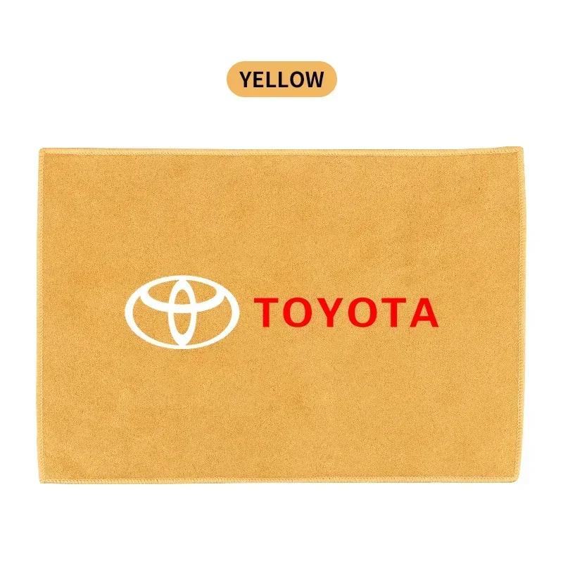Car Wash Towel Suede Microfiber Cleaning Rag Cloth For Toyota RAV4 Camry Corolla Levin Yaris Reiz Vios Highlander CHR Avalon