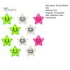 10Pcs Bicycle Spoke Clip Reflective Colorful Smiling Five-pointed Star Decoration Clip Road Mountain Bike Wheel Hub Spoke Decorative Clamp Bike